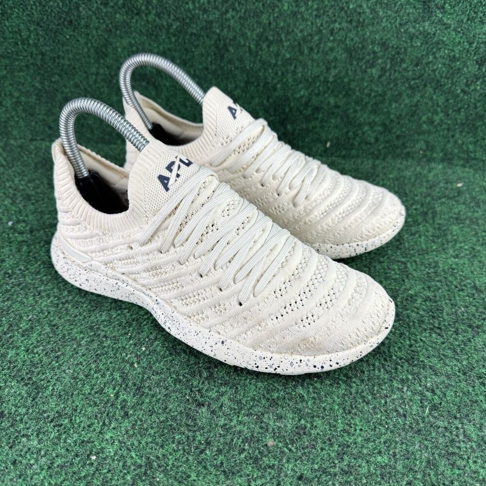 APL Womens Techloom Wave White Cream Running Shoes Sneakers Size 6